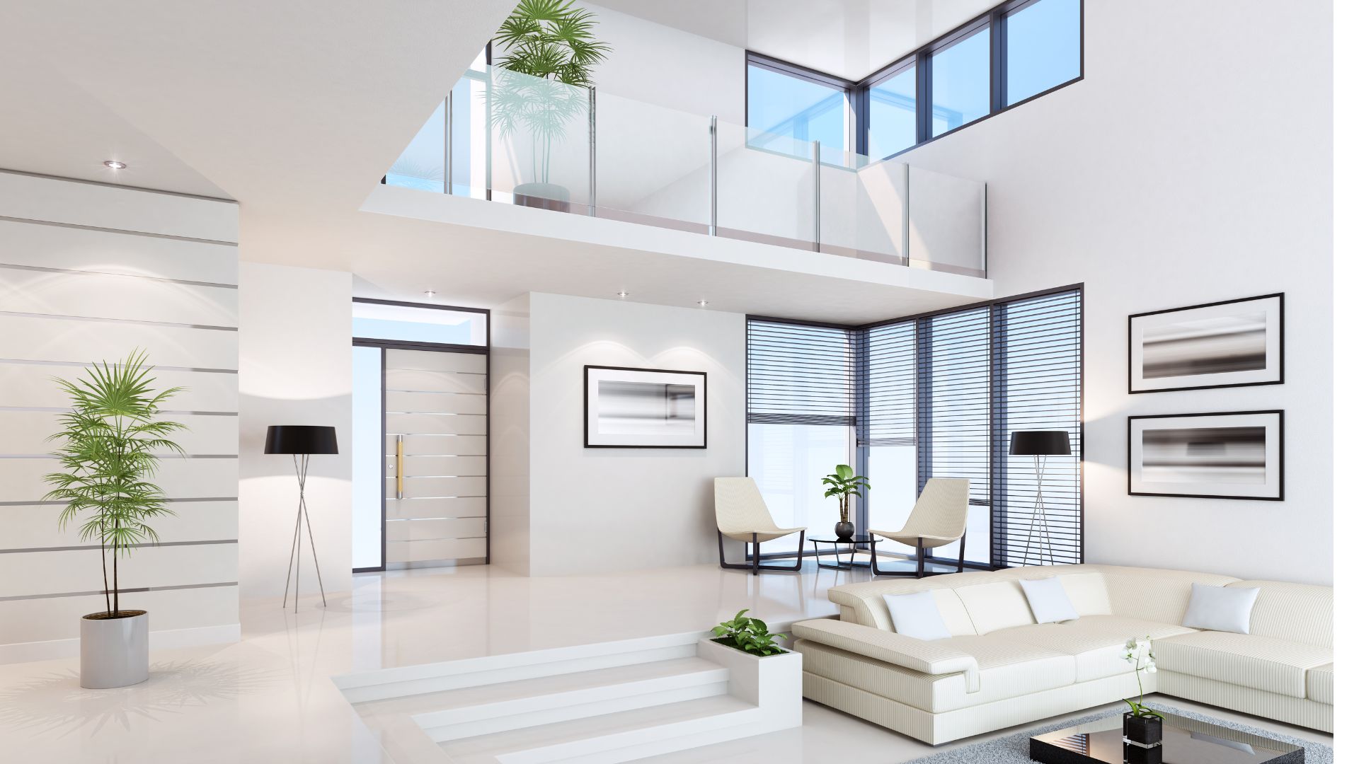 Penthouse lounge with premium aluminum wall panels