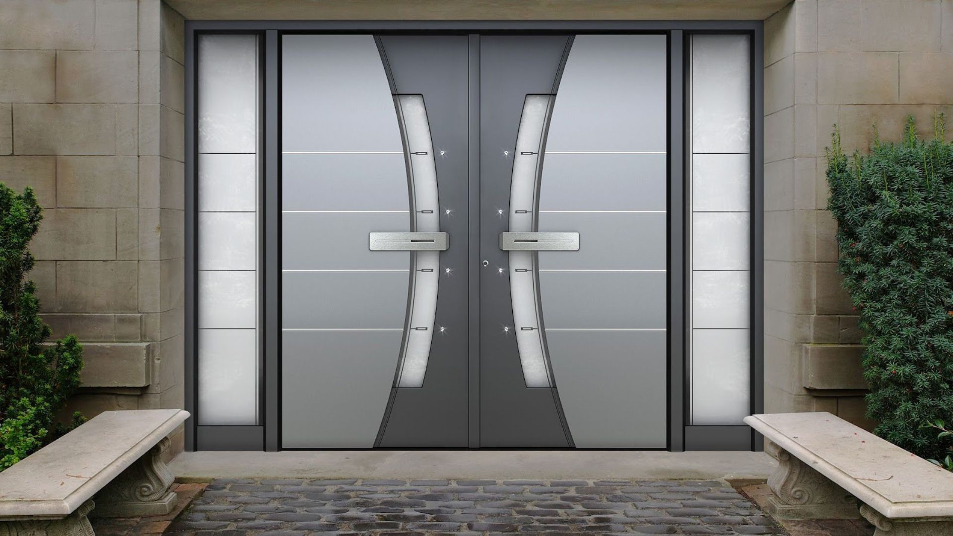 Top Interior Design - B Interior Metal Front Door
